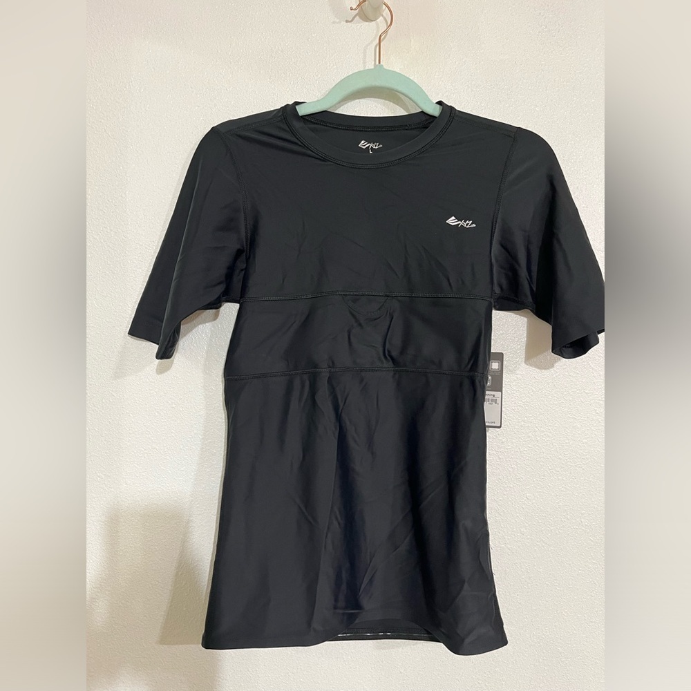XYZ Life black top T-shirt, smart clothing, NWT men’s fitness size L